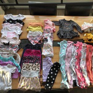 Méga lot vêtements fille 6 mois